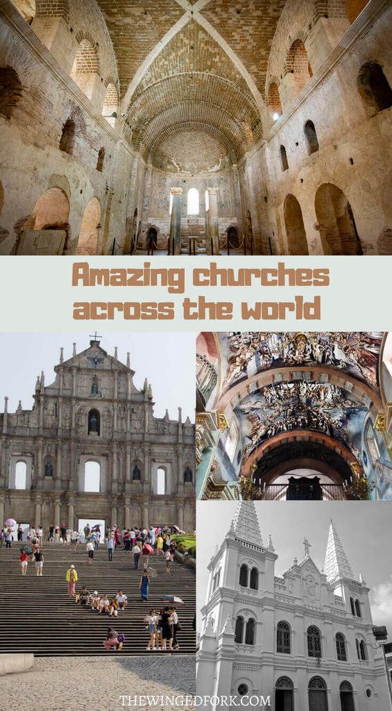 Pinterest image of amazing churches to visit.