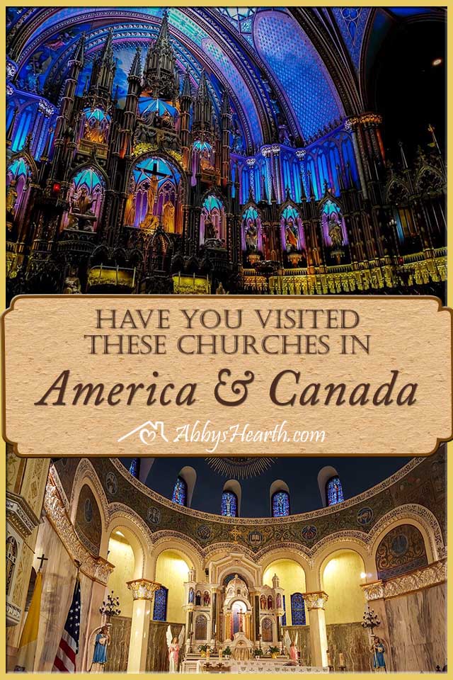 Pinterest image of America Churches.