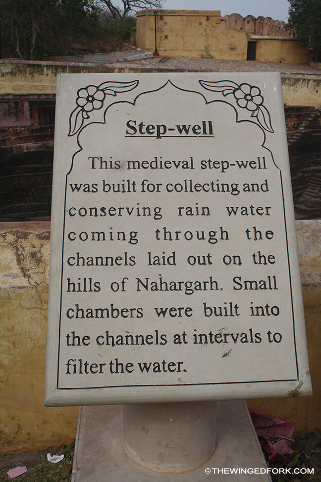 Info about the small baodi (step well) inside Nahararh - TheWingedFork
