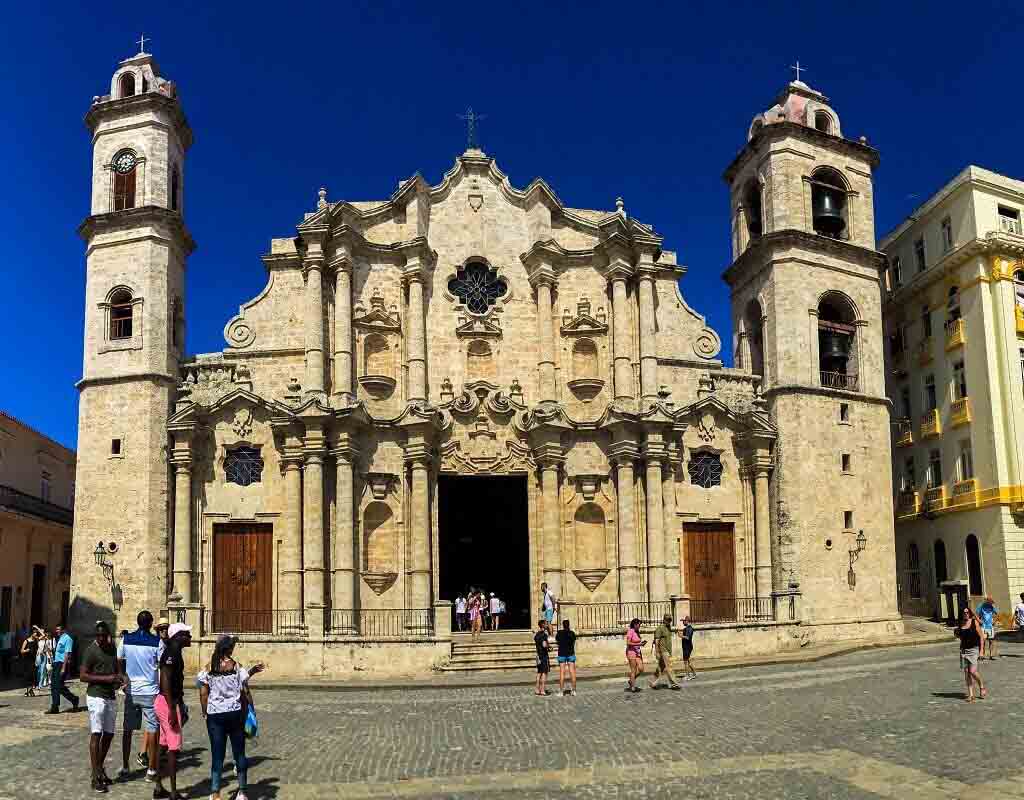 Havana Cathedral in Cuba.