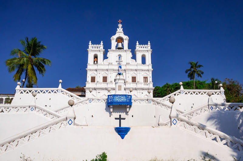 Panjim Church in Goa by Ellie from Soul Travel Blog