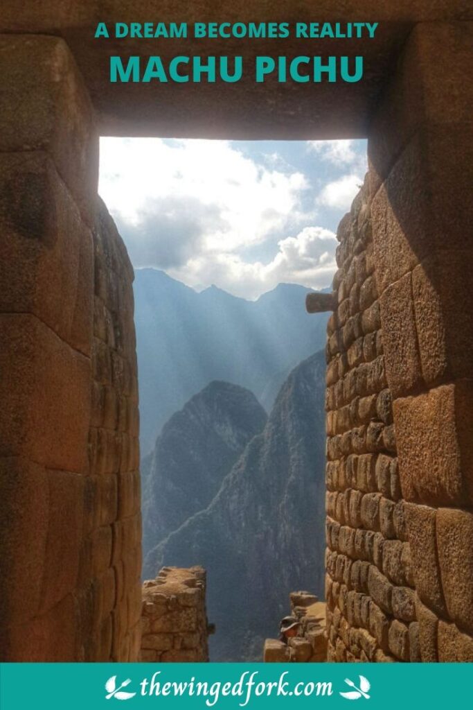 Pinterest Image of Machu Picchu.