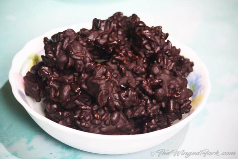 Dark Choc Coconut Bites - Homemade Puffed Rice Snacks