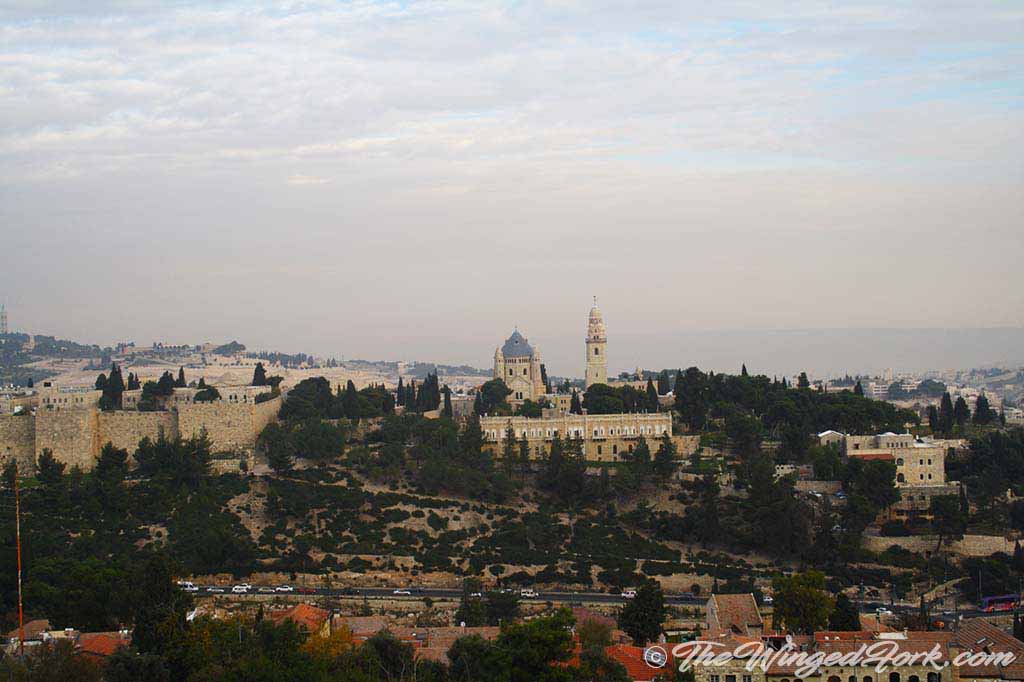 Scenic view of the old city of Jerusalem.