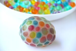 homemade water bead stress ball.