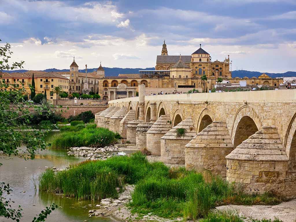 Roman Bridge in Cordoba, Spain.