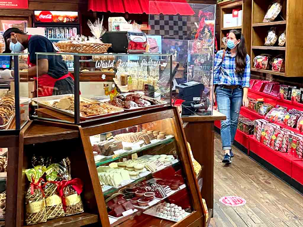 Pralines, sweets, buttery candy at Savannah’s Candy Kitchen.