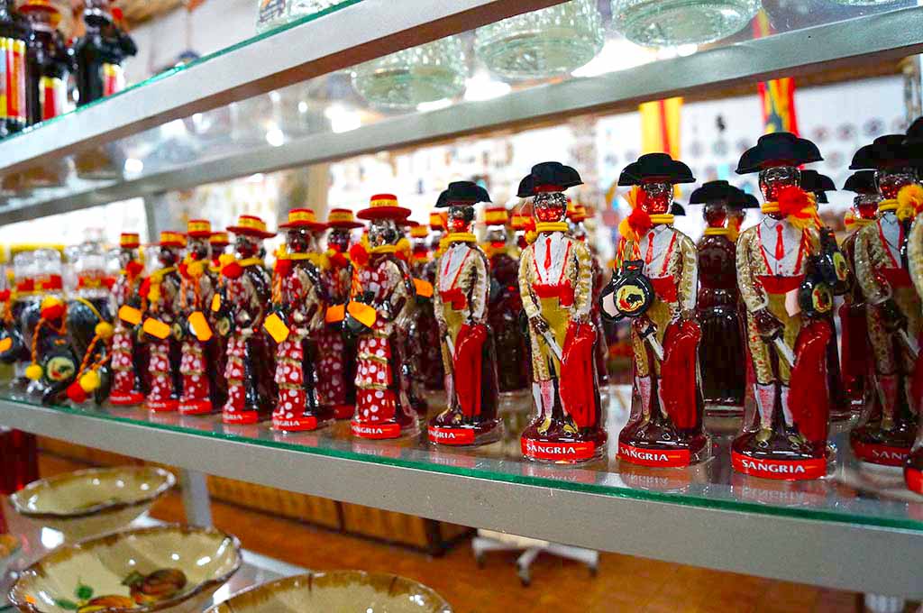 Sangria Mini Bottles displayed on the store shelf.