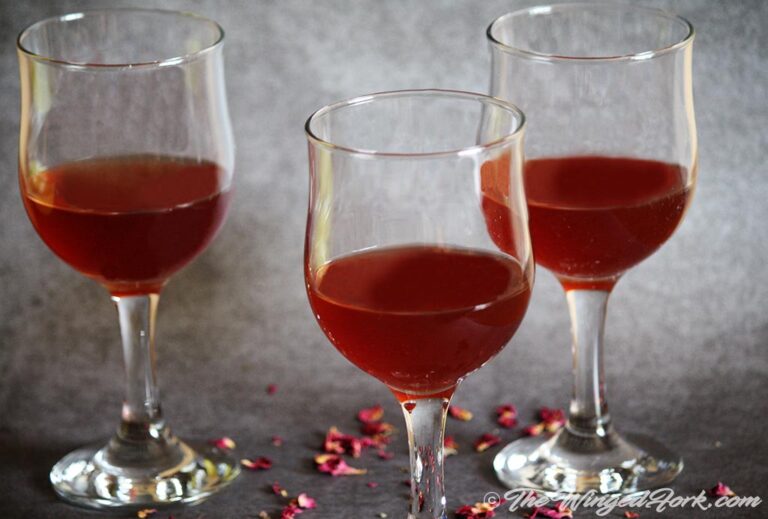Homemade Rose Petal Wine