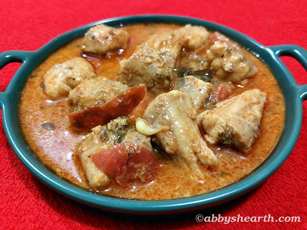 East Indian Milk shark curry aka mushi lonvas curry.