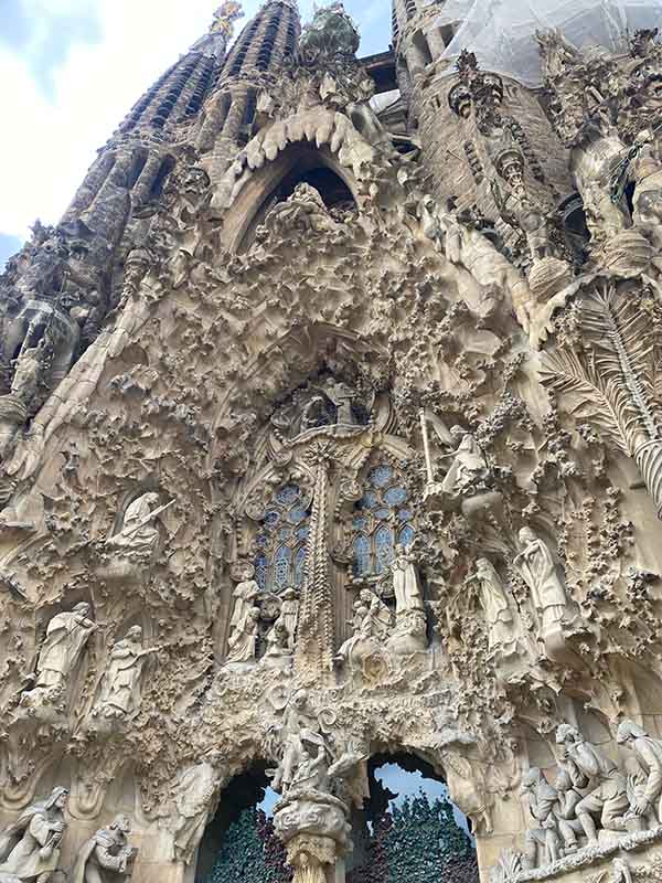 Nativity facade at Sagrada Familia.