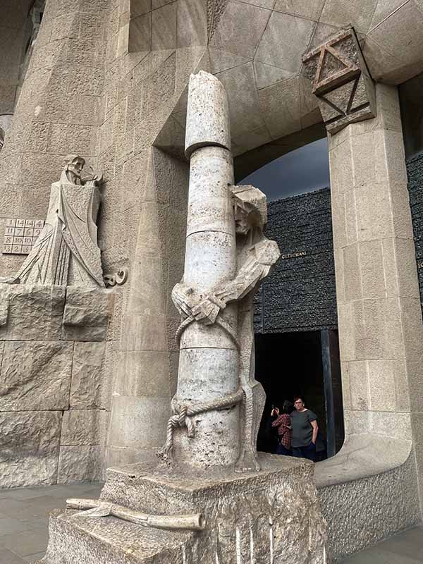 Passion of Jesus facade in Sagrada.