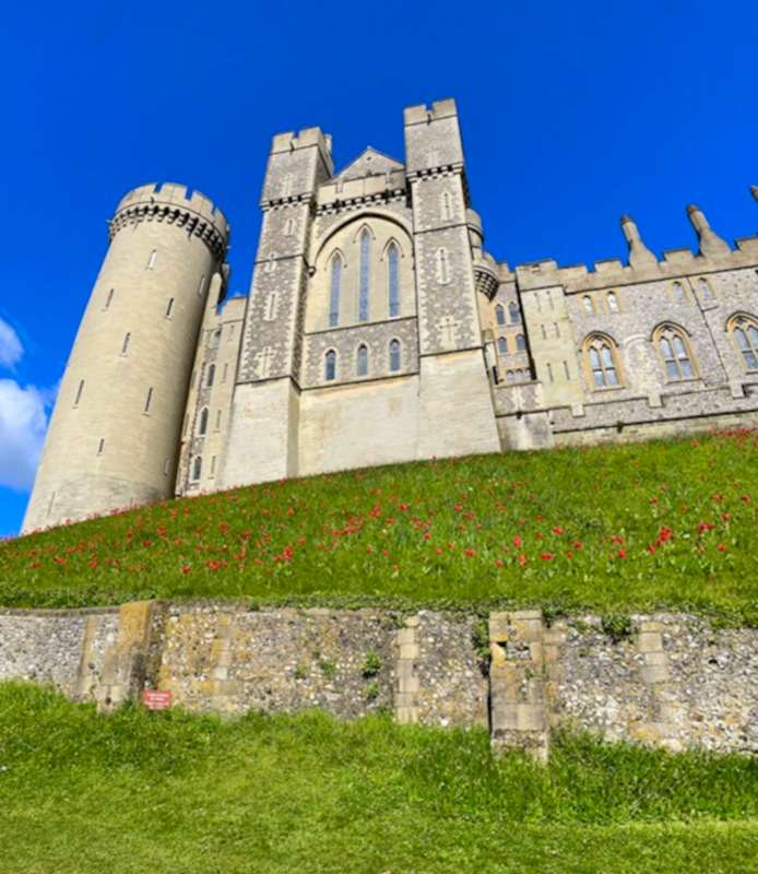 The front of Arundel Castle.