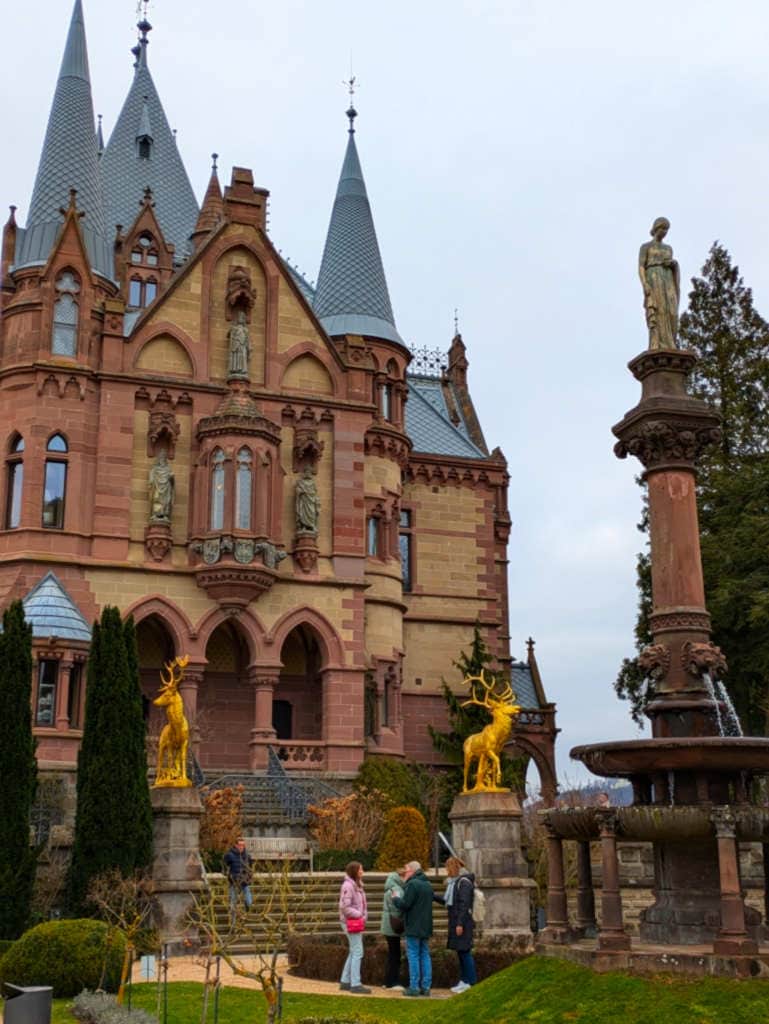 Outside Schloss Drachenburg.