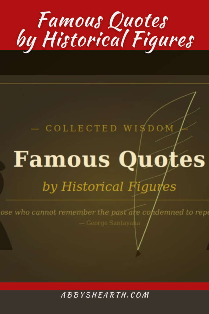 Silhouettes of people with text "famous quotes by historical figures".