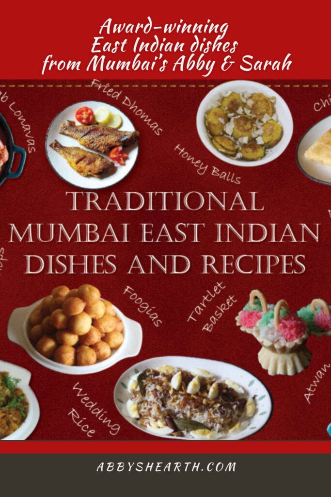 Collage of popular Mumbai East Indian dishes.