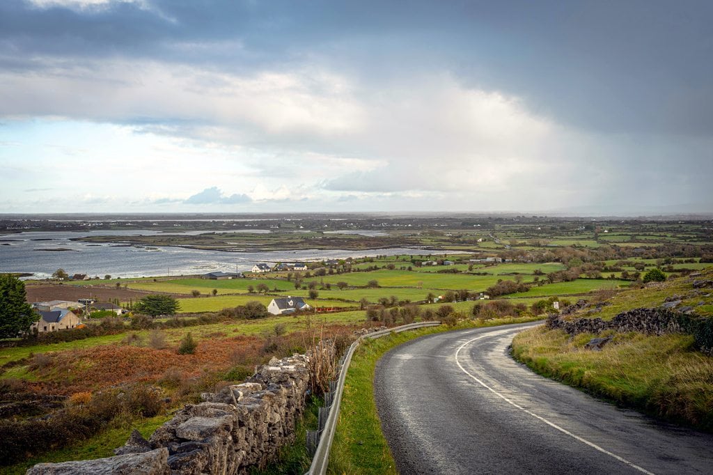 Coastal road in Ireland.
