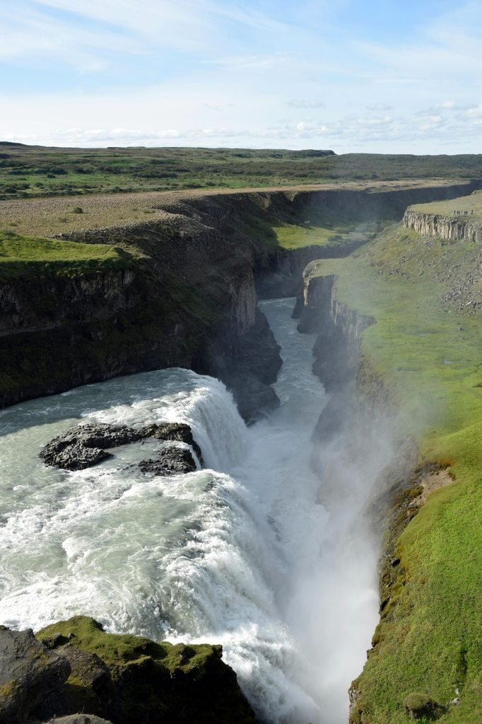 Gullfoss Waterfall in Iceland.