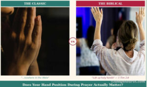 Different prayer hand positions in the Bible. Which is correct?