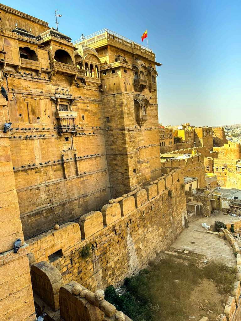 The defences of Jaisalmer Fort.