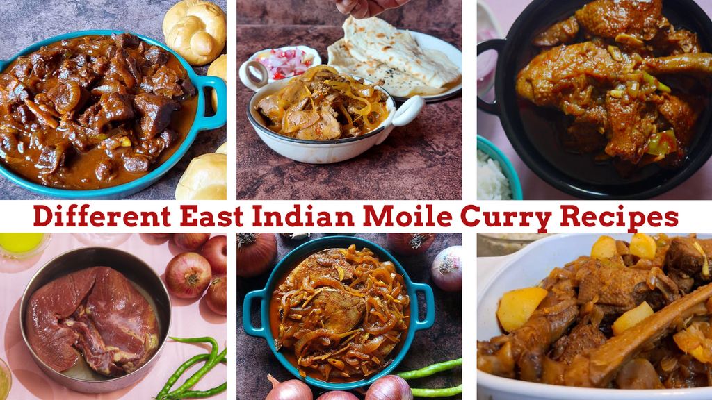 Collage of Different East Indian Moile recipes.