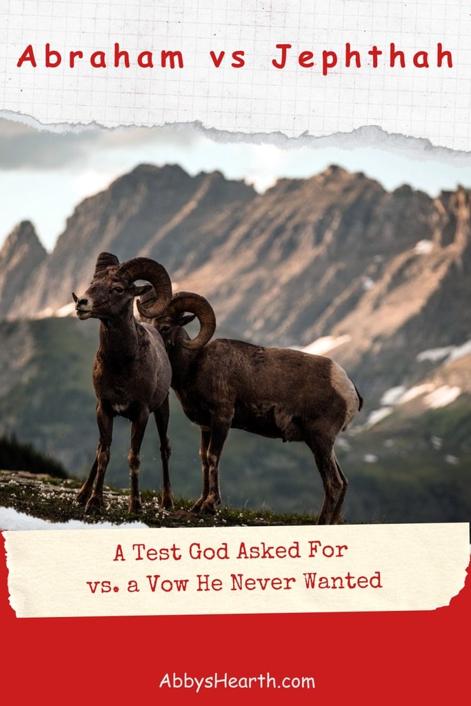 Two mountain goats depicting Abraham's sacrifice.