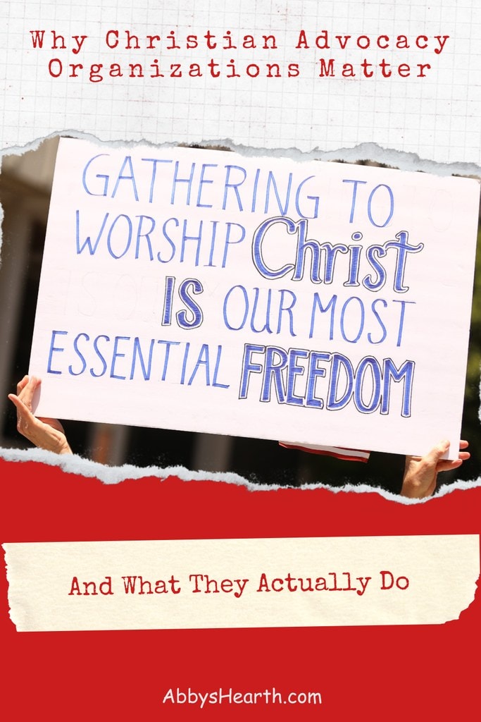 Poster saying "Gathering to worship Christ is our most essential freedom".