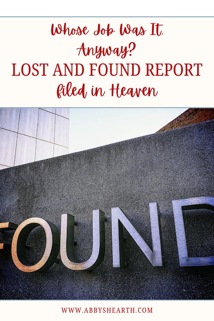 Angel wings and clouds representing lost and found in heaven.